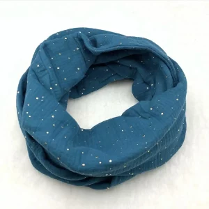 bufanda-infinita-adulto-muselina-azul-dorada