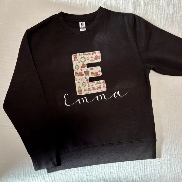sudadera-infantil-personalizada-inicial-nombre-navidad-negra