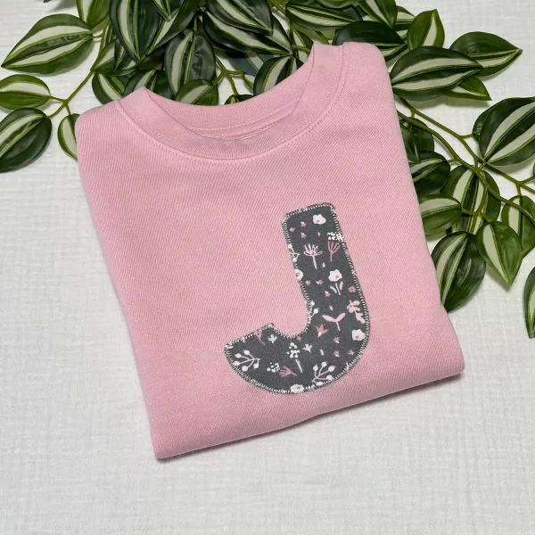 sudadera-infantil-personalizada-inicial-floral